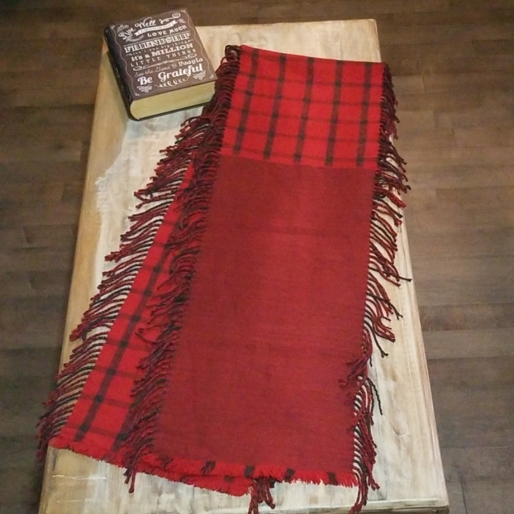NWOT Aqua Patchwork Scarf - 88x14